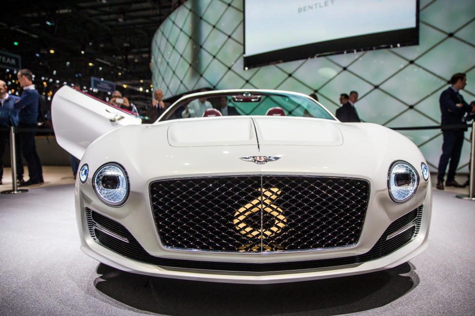 Bentley EXP 12 speed 6e concept car at the Motor Show in Geneva, Switzerland, CH, on March 7, 2017. (Photo by Saso Domijan) *** Please Use Credit from Credit Field ***