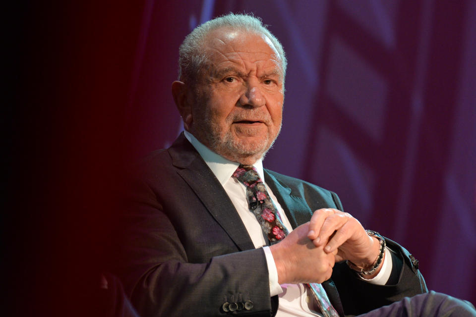 Lord Alan Sugar, who was born in Hackney, eventually contributed a substantial amount to rescue The Hackney Empire (Photo by Artur Widak/NurPhoto via Getty Images)