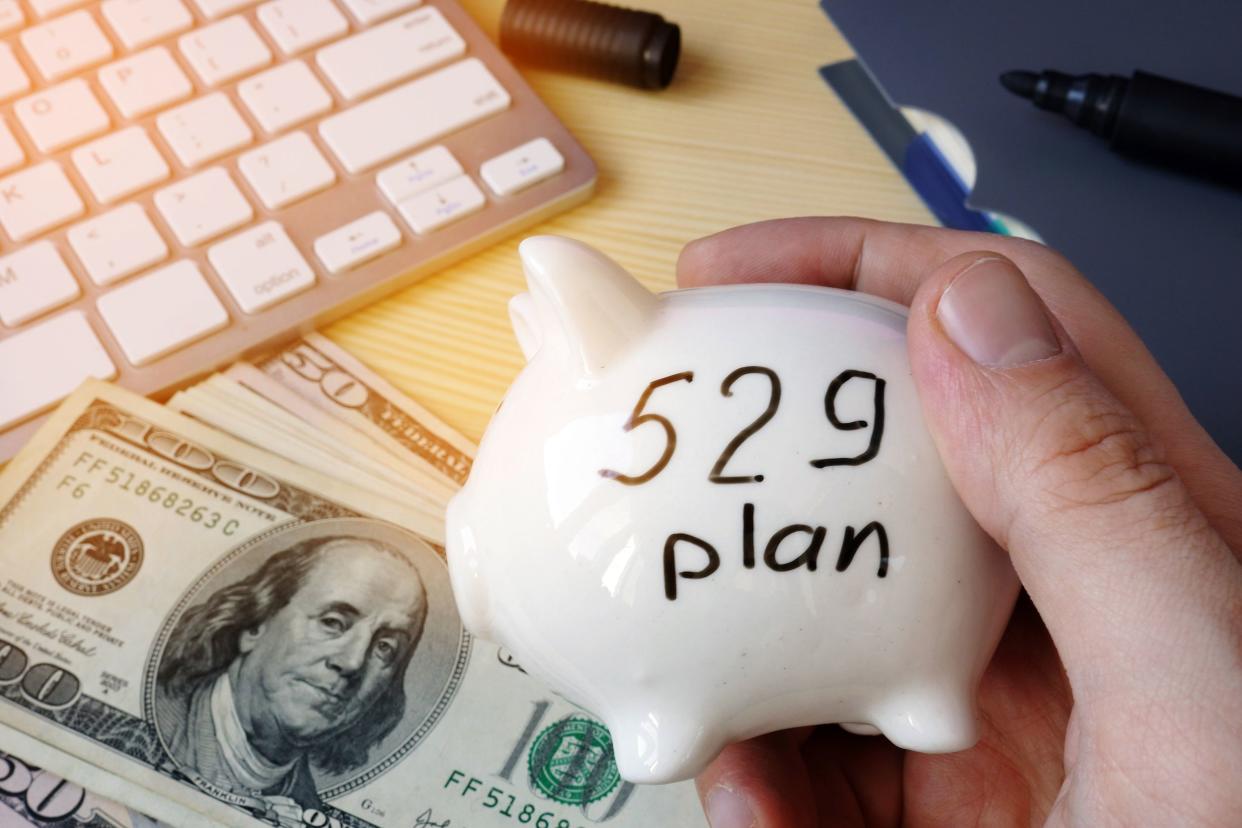 529 plan college savings plan concept