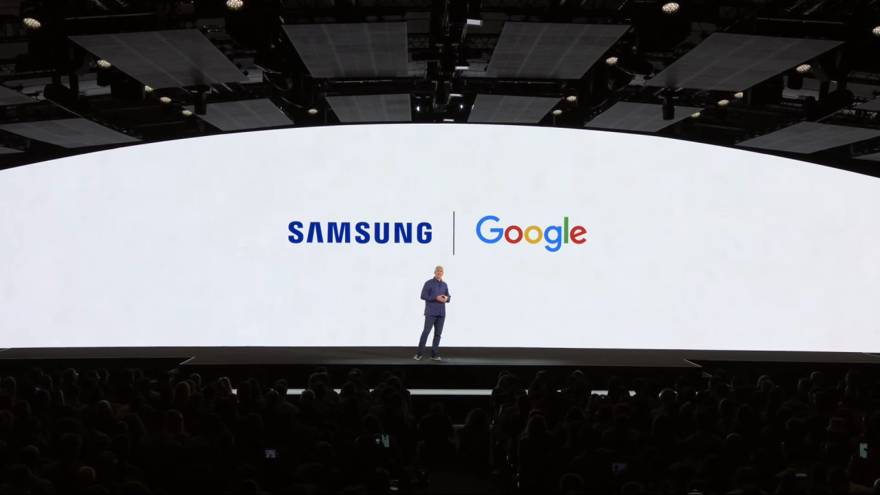 Rick Osterloh, Senior Vice President of Devices & Services at Google, announcing collaboration with Samsung.