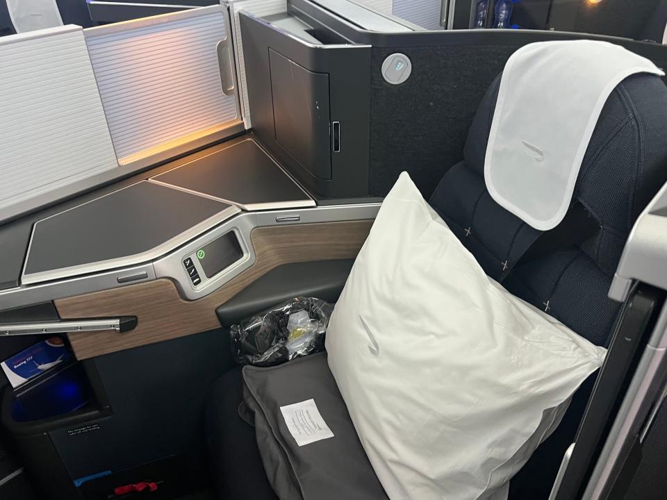 British Airways' new Club Suite business class seat.