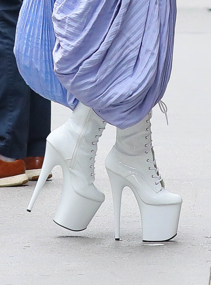 Detail of Lady Gaga’s heels. - Credit: MEGA