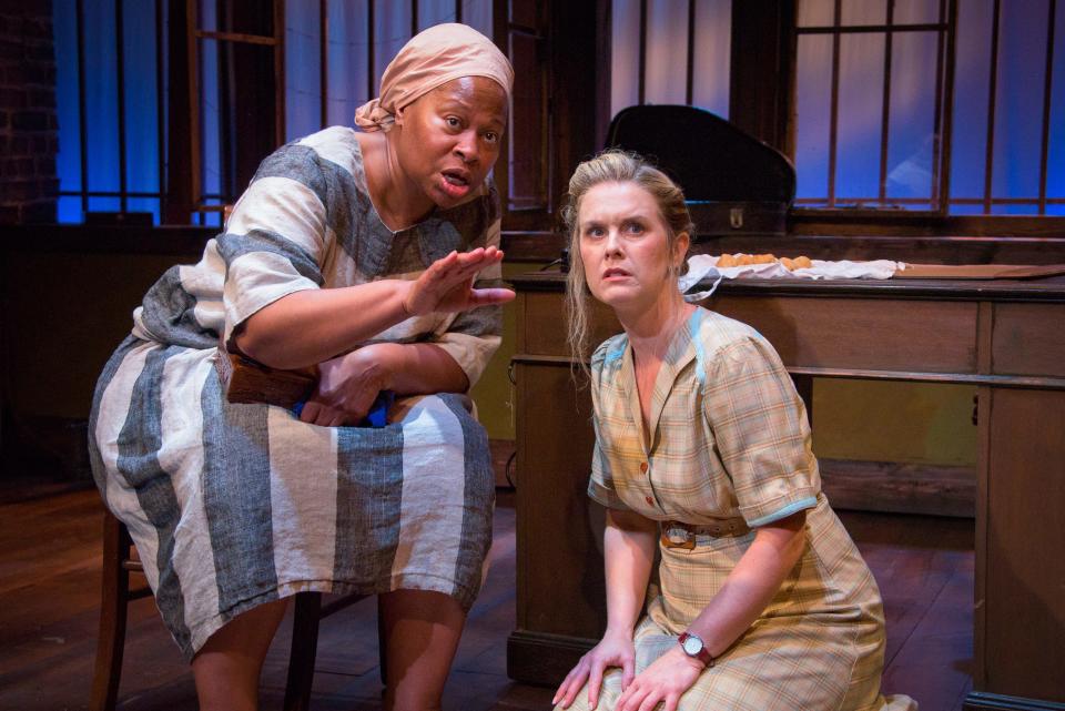Alice M. Gatling, left, and Rachel Moulton star in Florida Studio Theatre’s production “Black Pearl Sings” by Frank Higgins.