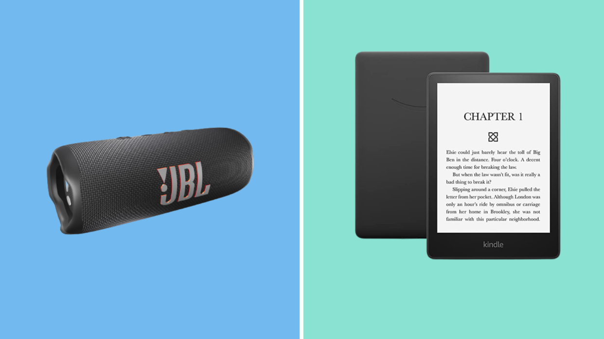 A JBL speaker or a Kindle can go a long way in making sure you