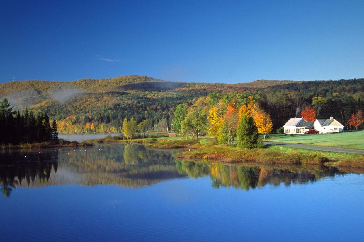 house by a lake in Montpelier Vermont