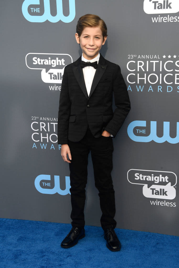 Jacob in a tuxedo at the Critics Choice Awards