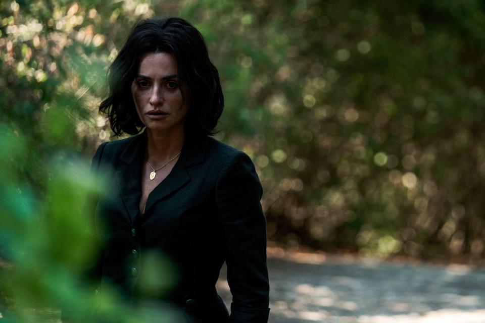 Penélope Cruz stars as Laura Ferrari in "Ferrari," which focuses on a tense time when Enzo Ferrari was coping with financial problems at his company and their fractured marriage amid the revelation he'd fathered a son with another woman.