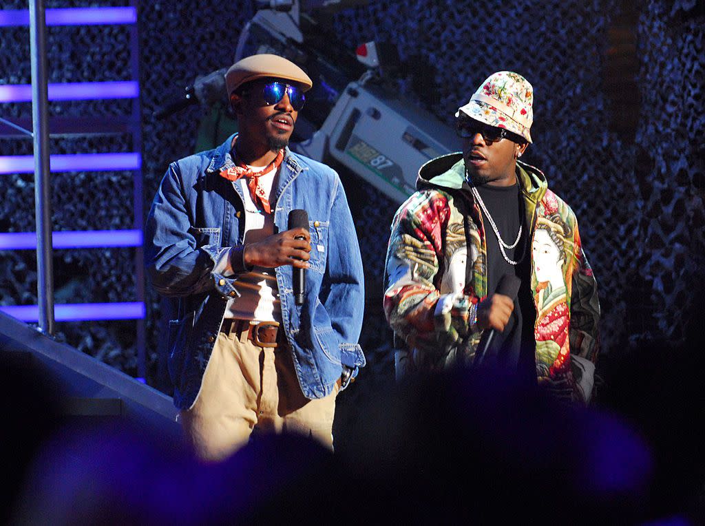 Big Boi and Andre 3000 of Outkast during 2006 VH1 Hip Hop Honors - Show at Hammerstein Ballroom in New York City, New York, United States.