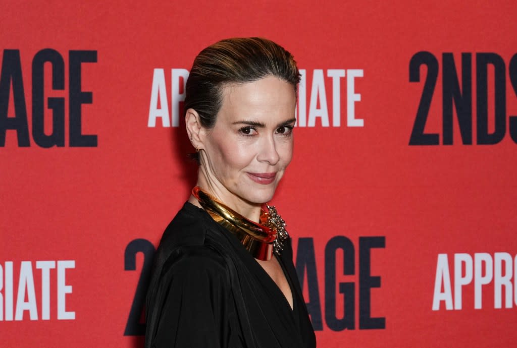 NEW YORK, NEW YORK - DECEMBER 18: Sarah Paulson attends the "Appropriate" Broadway opening night afterparty at Hayes Theater on December 18, 2023 in New York City. (Photo by John Nacion/FilmMagic)