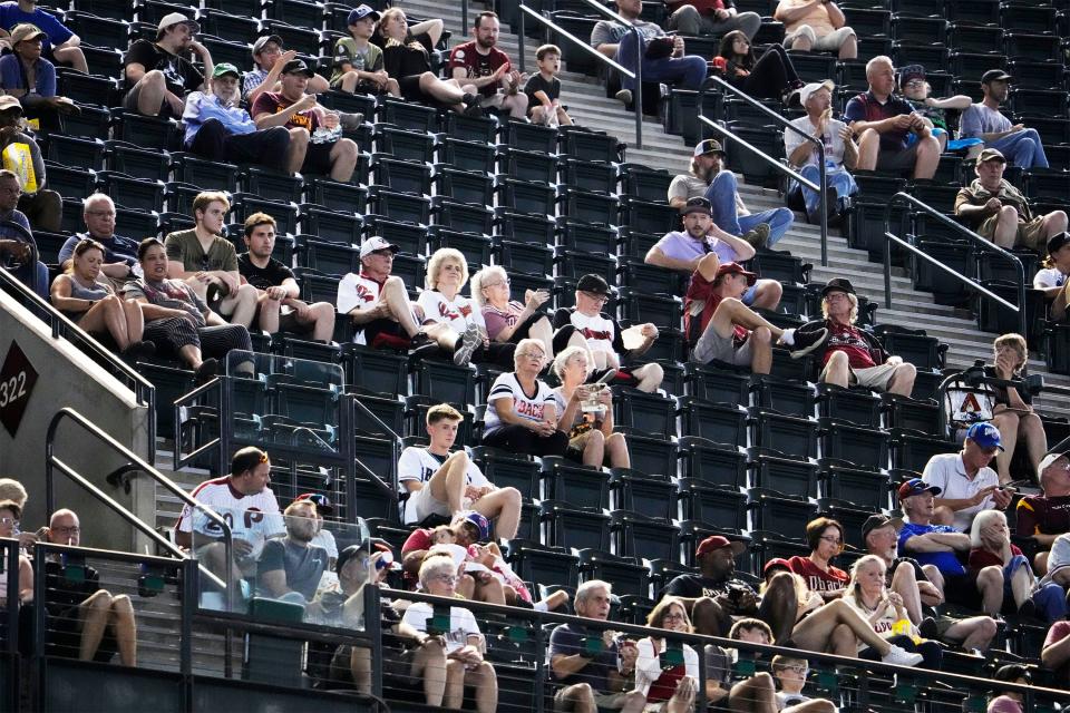 There weren't many Arizona Diamondbacks fans in attendance for Tuesday night's game against the Colorado Rockies.