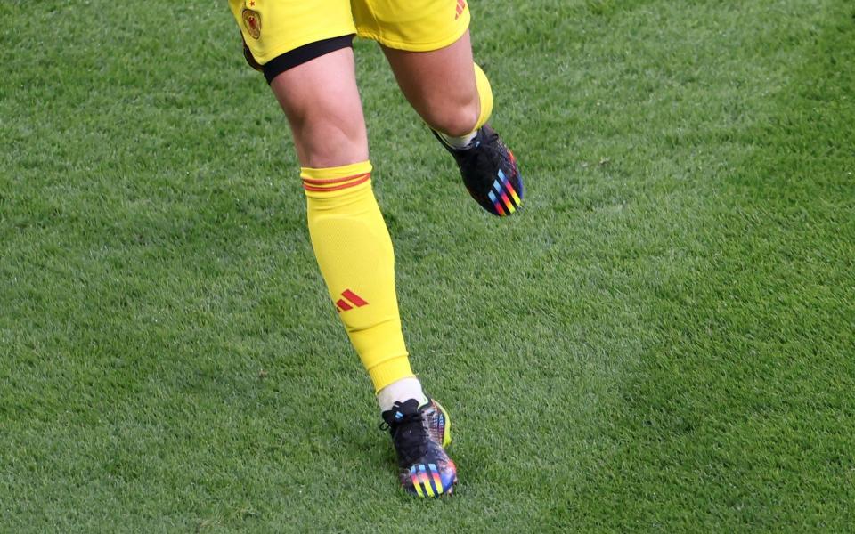 Manuel Neuer rainbow themed boots - REUTERS