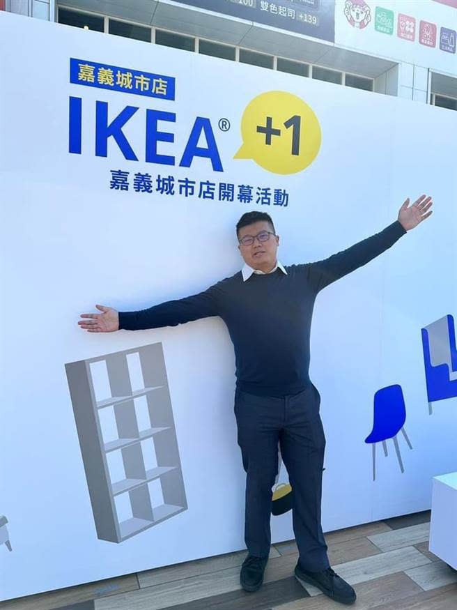 田長沛現為嘉義市府建設處長，任內成功爭取IKEA到嘉義市展店，成為最具記憶點的政績之一。（柯宗緯翻攝）