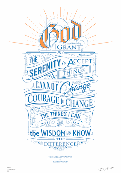 Serenity Prayer colour