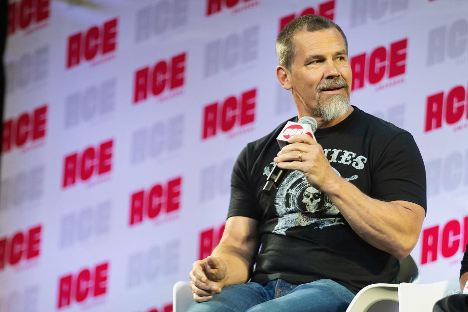 SEATTLE, WA - JUNE 30:  Josh Brolin speaks on stage during ACE Comic Con at Century Link Field Event Center on June 28, 2019 in Seattle, Washington.  (Photo by Mat Hayward/Getty Images)