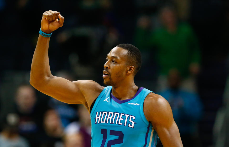 The Wizards’ big addition this offseason is Dwight Howard. (AP)