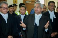 <p>Malaysia’s Attorney-General Tommy Thomas speaks to the media at the Kuala Lumpur Courts Complex on Wednesday (4 July) afternoon. (PHOTO: Fadza Ishak for Yahoo News Singapore) </p>