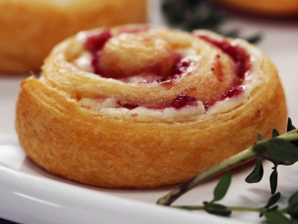 Cranberry-Goat Cheese Pinwheels