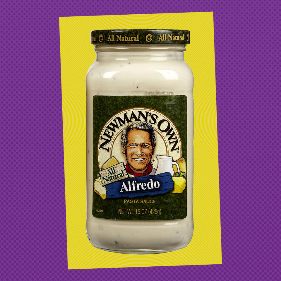 Newman's Own Alfredo Pasta Sauce. (Amazon)