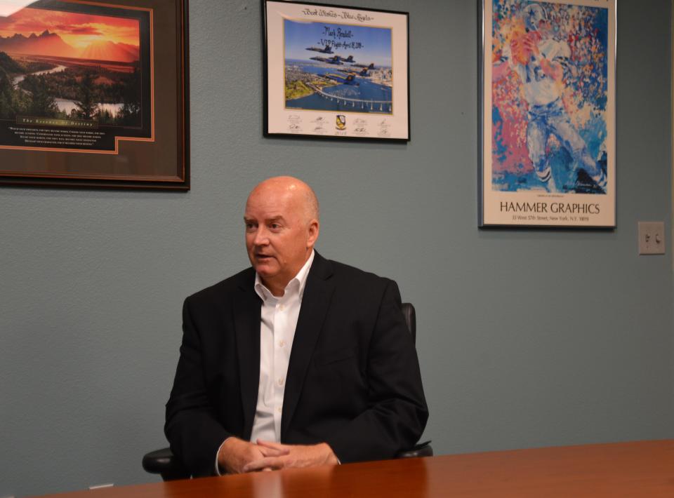 Brevard County School Superintendent Mark Rendell in his Viera office at the Brevard County school board.