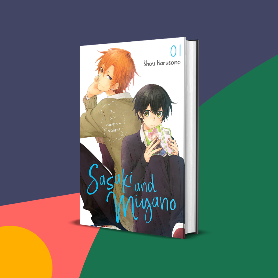 What it's about: Underclassman Miyano spends his days reading Boys’ Love (BL) comics until one day, a chance encounter leads him to meet senior classmate Sasaki. When “bad boy” Sasaki learns about “adorably awkward” Miyano’s love of BL stories, he begins borrowing books from Miyano and the two begin to grow closer. But will self-proclaimed boys’ love expert Miyano realize he’s in one himself?Get it from Bookshop or from your local indie bookstore via Indiebound.   