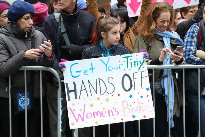 <p>Sister March In New York on January 21, 2017 in New York City. (Rob Kim/Getty Images) </p>
