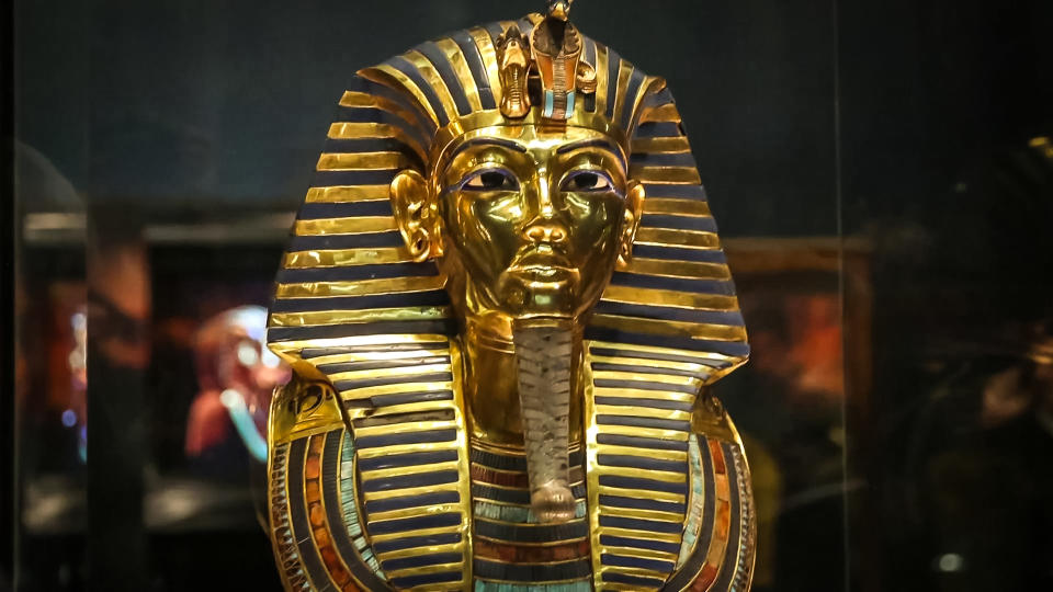 King Tutankhamun's death mask. (TODAY)