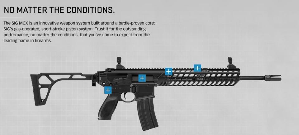 The SIG Sauer MCX is the assault-style rifle used&nbsp;in the Pulse nightclub shooting in Orlando, Florida, in 2016. (Photo: SIG SAUER)