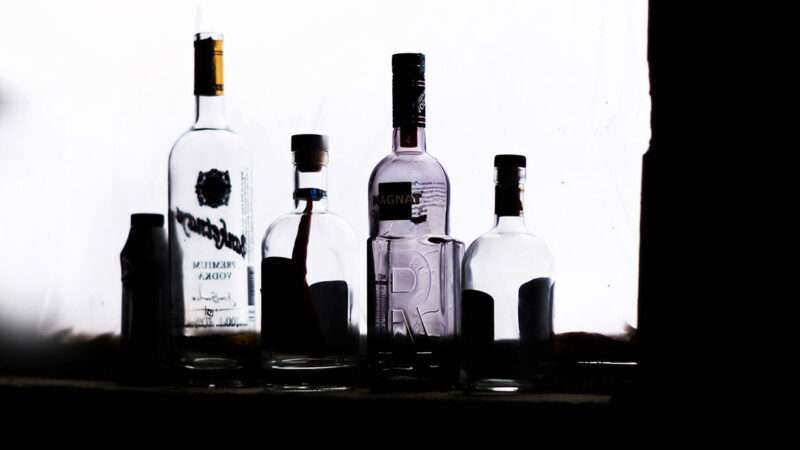 A photo of liquor bottles