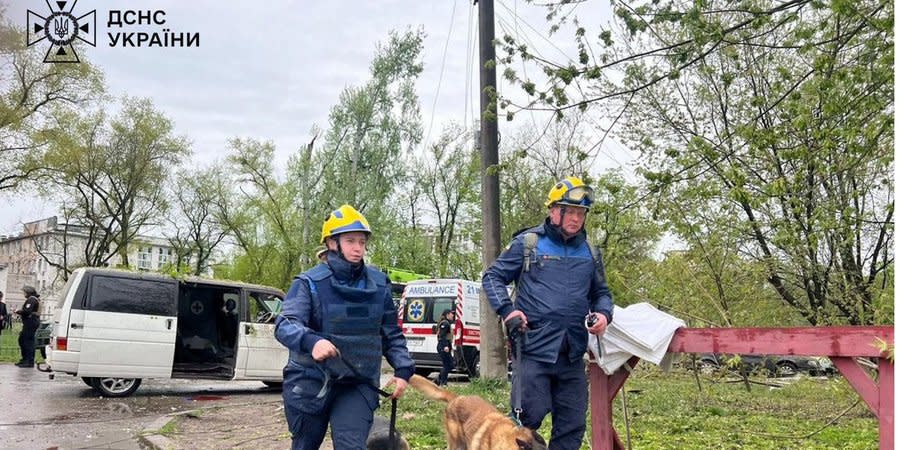 Russian missile strike damaged hospital in Chernihiv