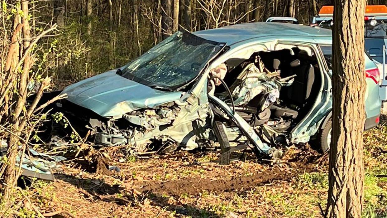 <div>Multi-vehicle collision on Highway 67 in the Town of Ottawa (Credit: Western Lakes Fire District)</div>