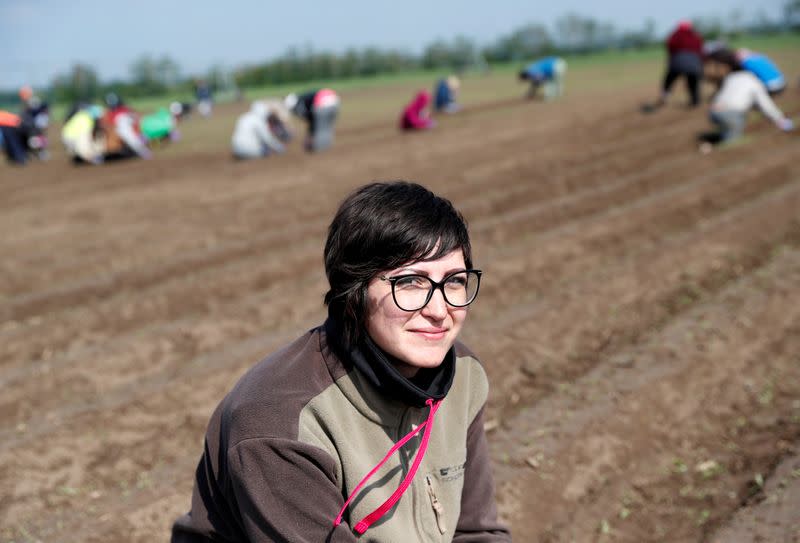 Lazar, 29-year-old, poses for a picture during the global coronavirus disease (COVID-19) outbreak, near Nagyszentjanos