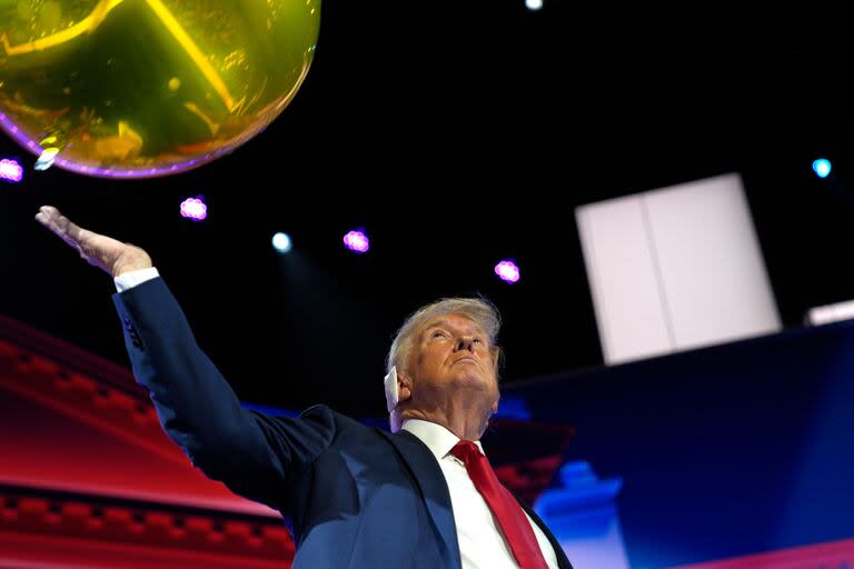 Trump aceptó la nominación de su partido el último día de la Convención Nacional Republicana de 2024 en el Foro Fiserv en Milwaukee, Wisconsin