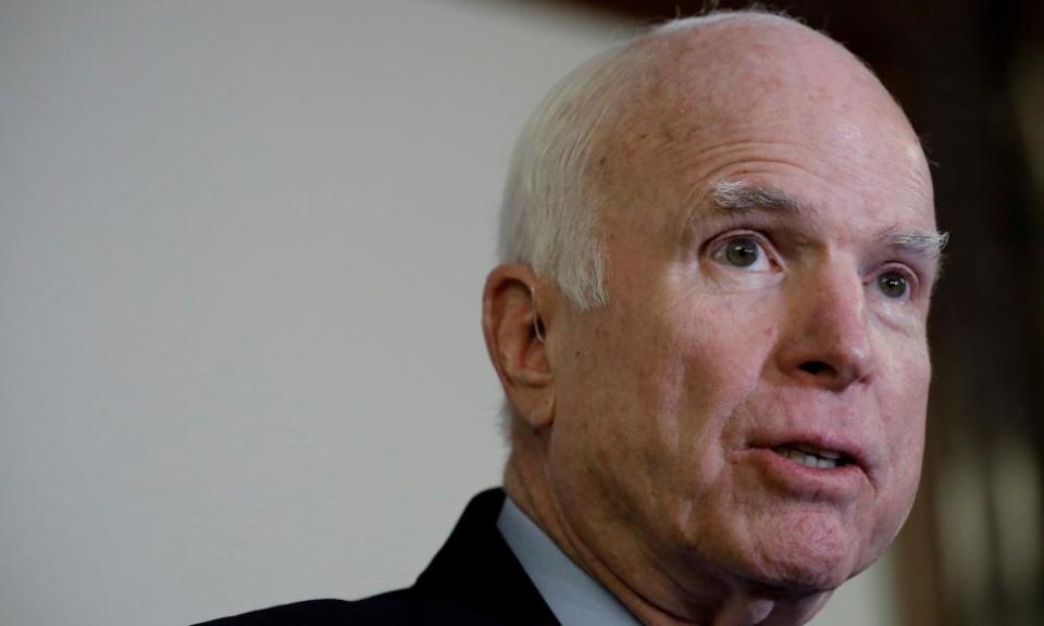 John McCain, a six-term Arizona senator, was diagnosed last summer with an aggressive form of brain cancer.