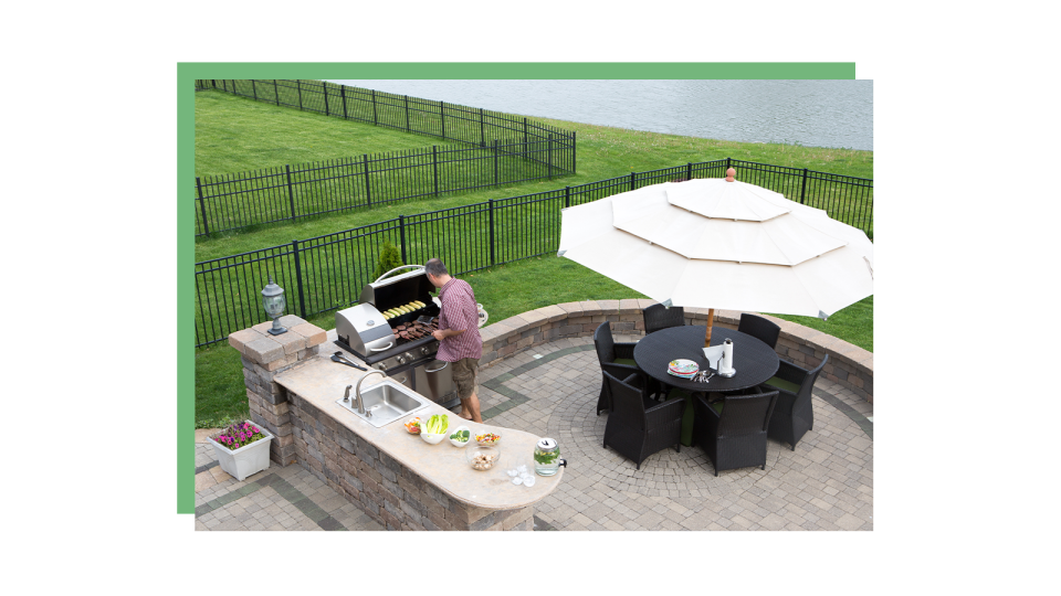 Choose a layout that suits the entertaining you'd like to do in your backyard.