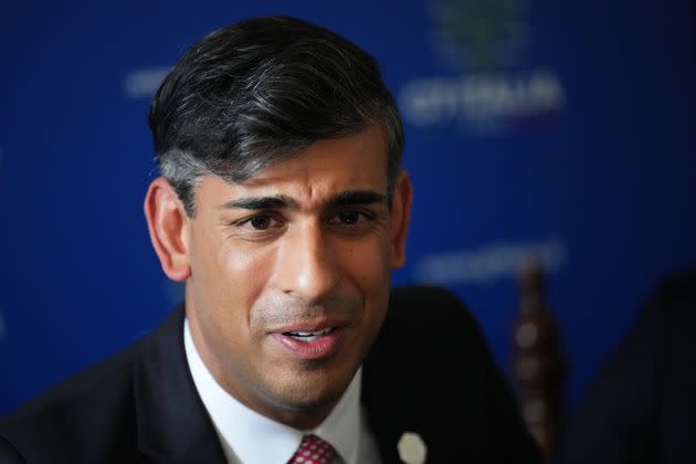 Rishi Sunak told reporters he was 