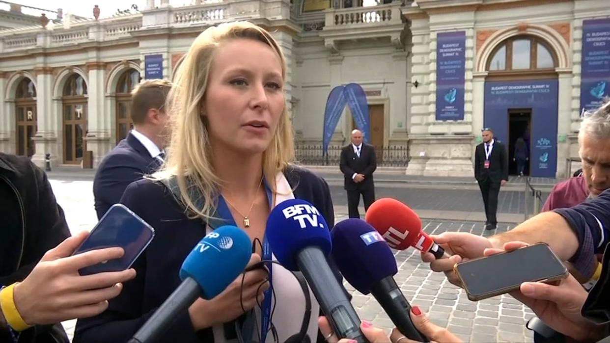 Marion Maréchal, le 23 septembre 2021, à Budapest.  - BFMTV