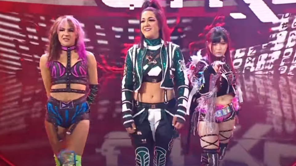 Damage CTRL making their entrance on Raw