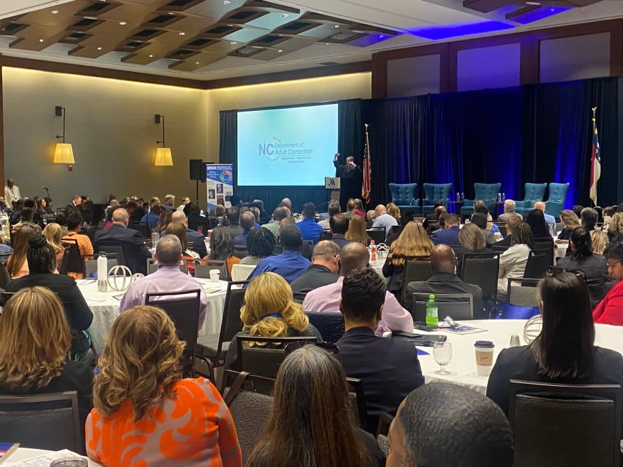 More than 700 criminal justice leaders gather at the 2024 NC Rehabilitation and Reentry Conference in Raleigh. (Joseph Holloway/CBS 17)