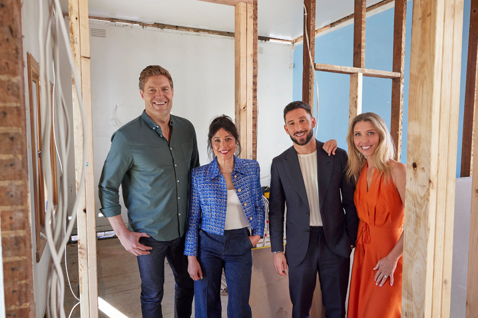 Dr Chris Brown with Dream Home judges Rosie Morley, Simon Cohen and Lana Taylor.