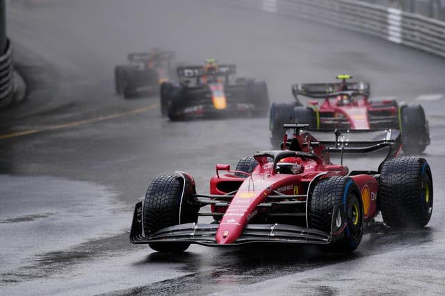 Charles Leclerc in action at Monaco