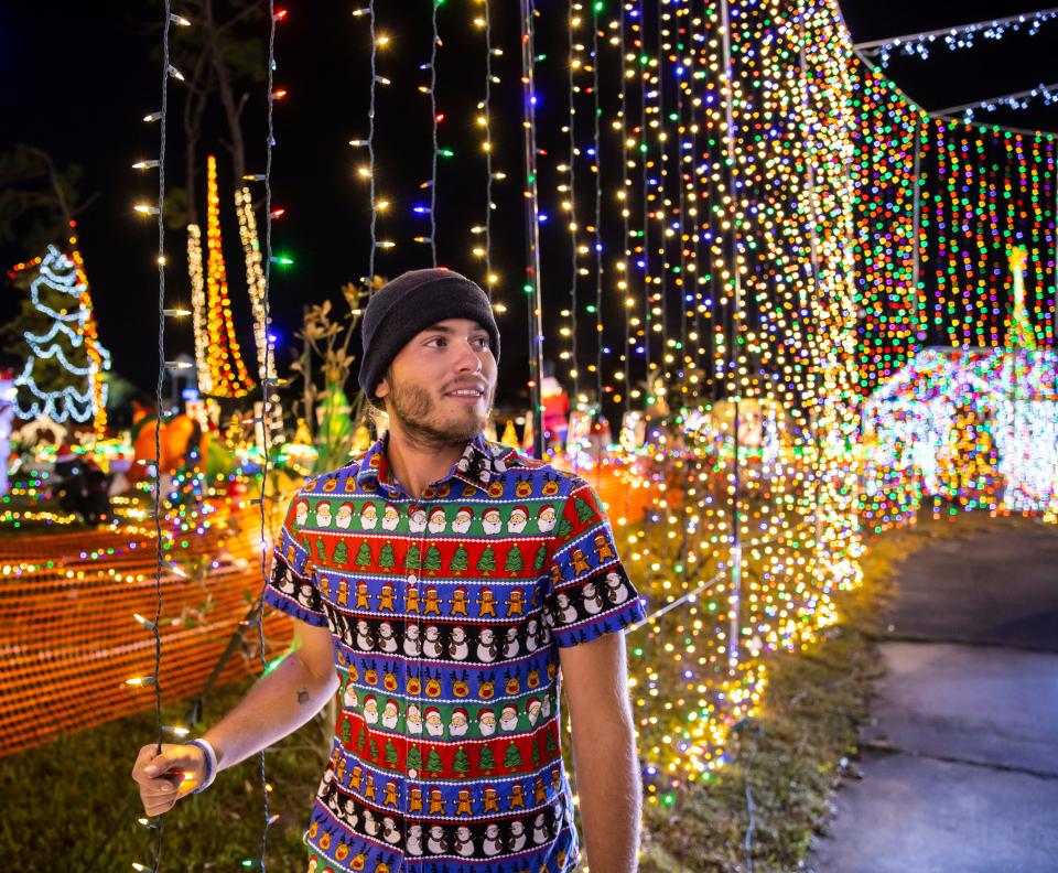 An elaborate Christmas light display created by Scott Fester was recently featured on ABC’s The Great Christmas Light Fight.  