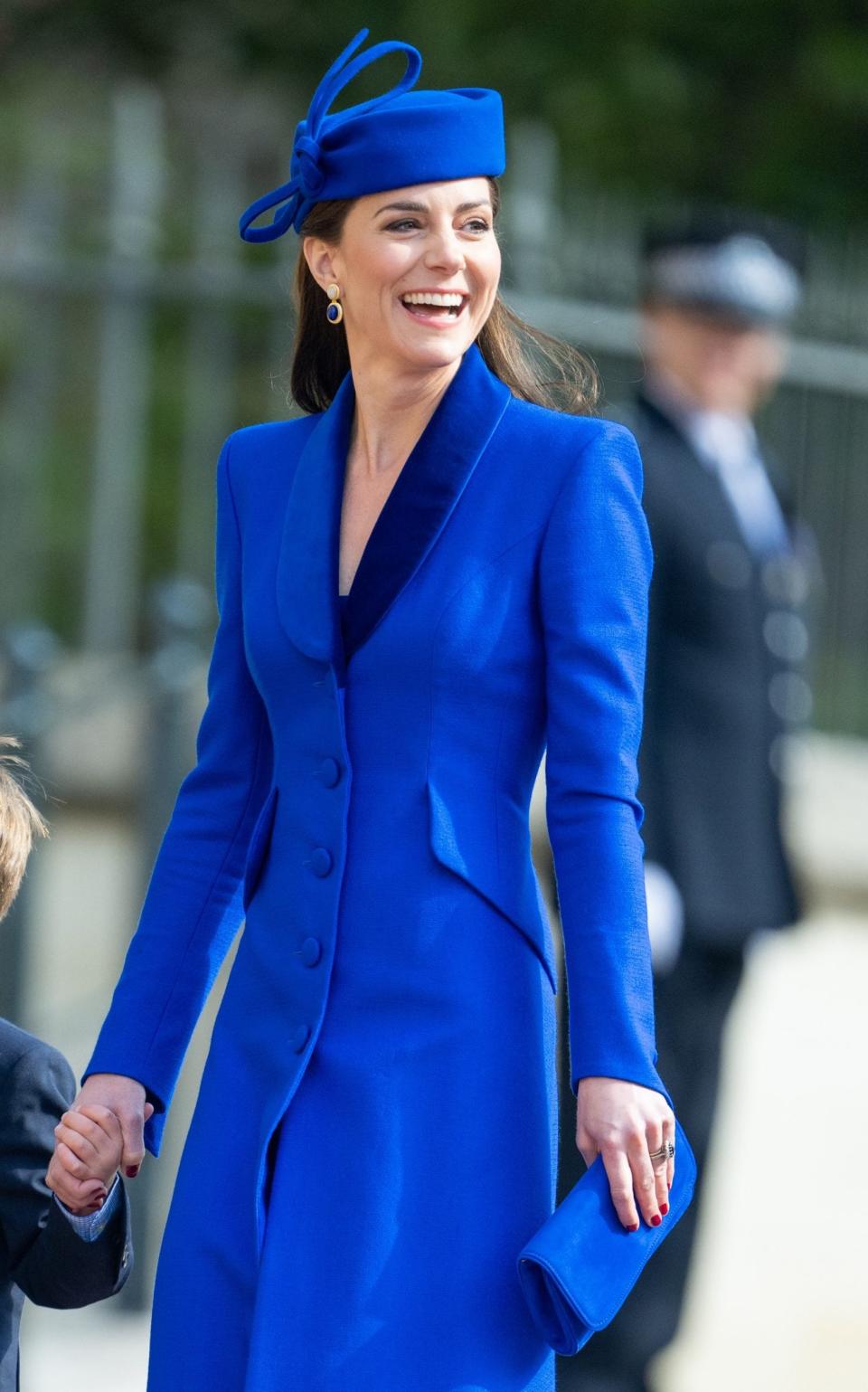 The Princess of Wales wearing Catherine Walker and co. with a Lock and co. hat - Getty