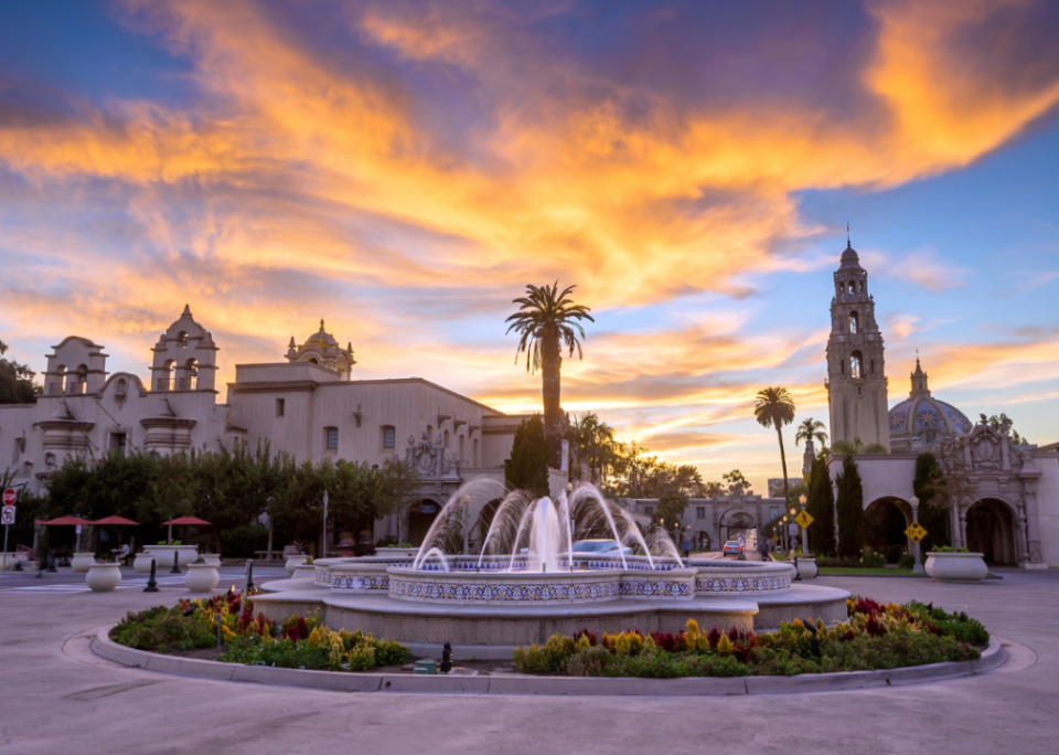 A fountain in San Diego's Balboa Park