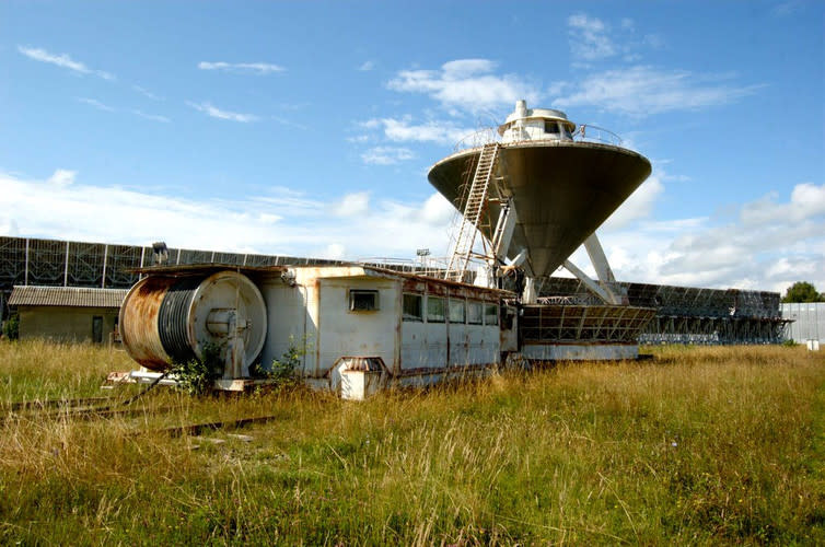 <span class="caption">The RATAN-600 radio telescope</span> <span class="attribution"><a class="link " href="https://www.flickr.com/photos/48935799@N05/4797051414" rel="nofollow noopener" target="_blank" data-ylk="slk:Konstantin Malanchev/Flickr;elm:context_link;itc:0;sec:content-canvas">Konstantin Malanchev/Flickr</a>, <a class="link " href="http://creativecommons.org/licenses/by/4.0/" rel="nofollow noopener" target="_blank" data-ylk="slk:CC BY;elm:context_link;itc:0;sec:content-canvas">CC BY</a></span>