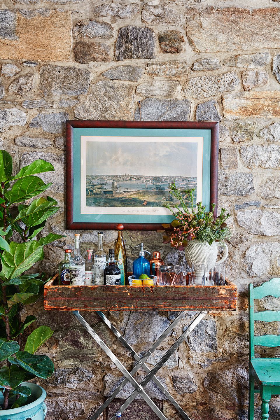 Rustic Bar Cart