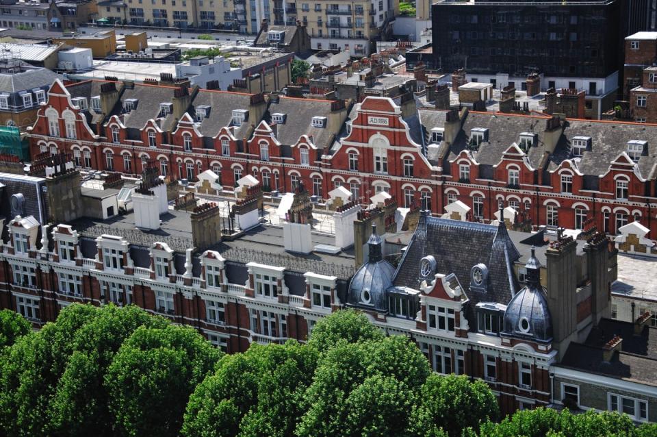 View of Belgravia from Westminster Cathedral (Alamy Stock Photo)