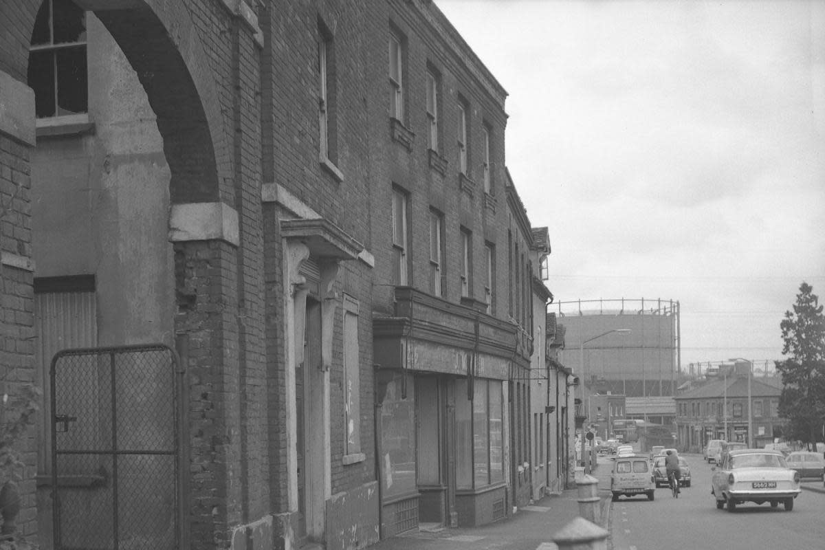 The large gas holder at the end of the road offers a clue to where this picture was taken <i>(Image: Watford Observer)</i>