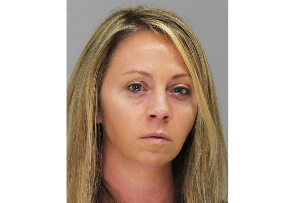 This Tuesday, Oct. 1, 2019, booking photo provided by the Dallas County Sheriff's Department shows former Dallas Police Officer Amber Guyger. Guyger, who shot her black unarmed neighbor Botham Jean to death after, she said, mistaking his apartment for her own, was convicted of murder Tuesday. (Dallas County Sheriff's Department via AP)