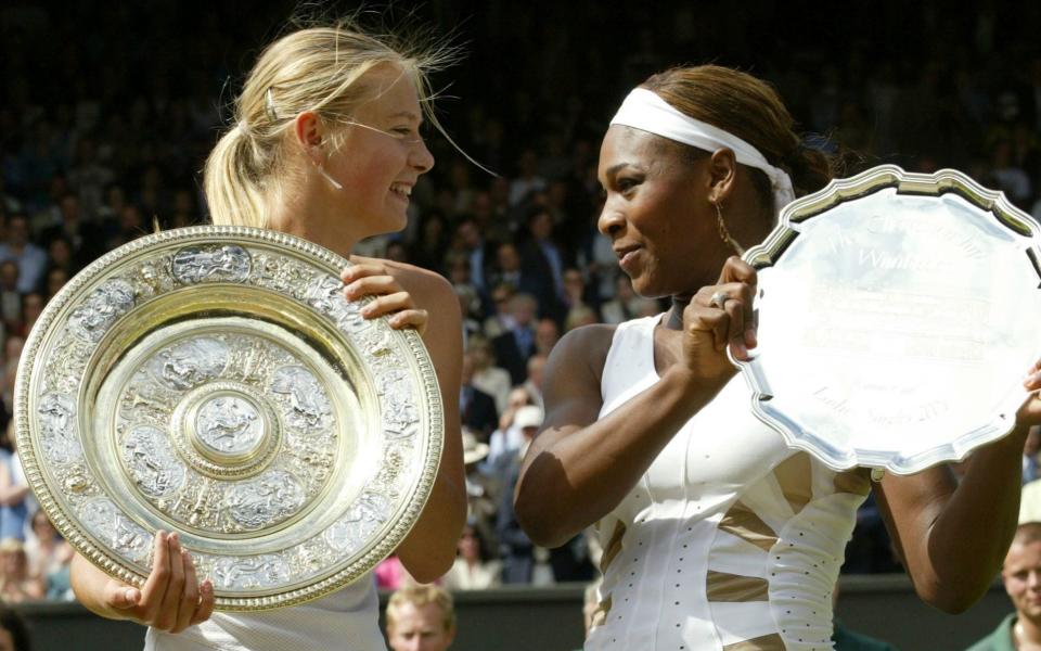 Maria Sharapova beats Serena Williams in 2004 Wimbledon final - AP Photo/Anja Niedringhaus