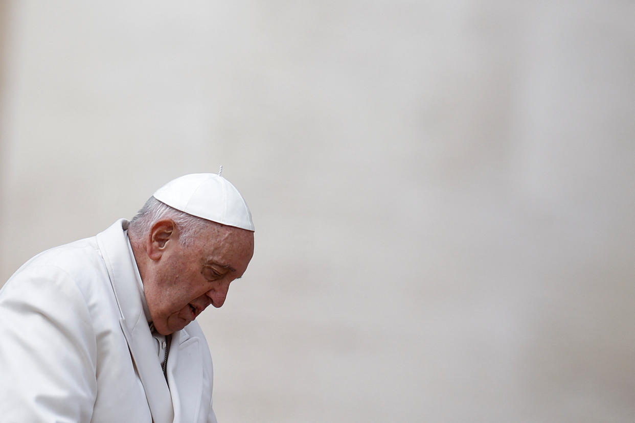 Papa Francisco permanecerá hospitalizado varios días por una ‘infección respiratoria’ REUTERS/Guglielmo Mangiapane